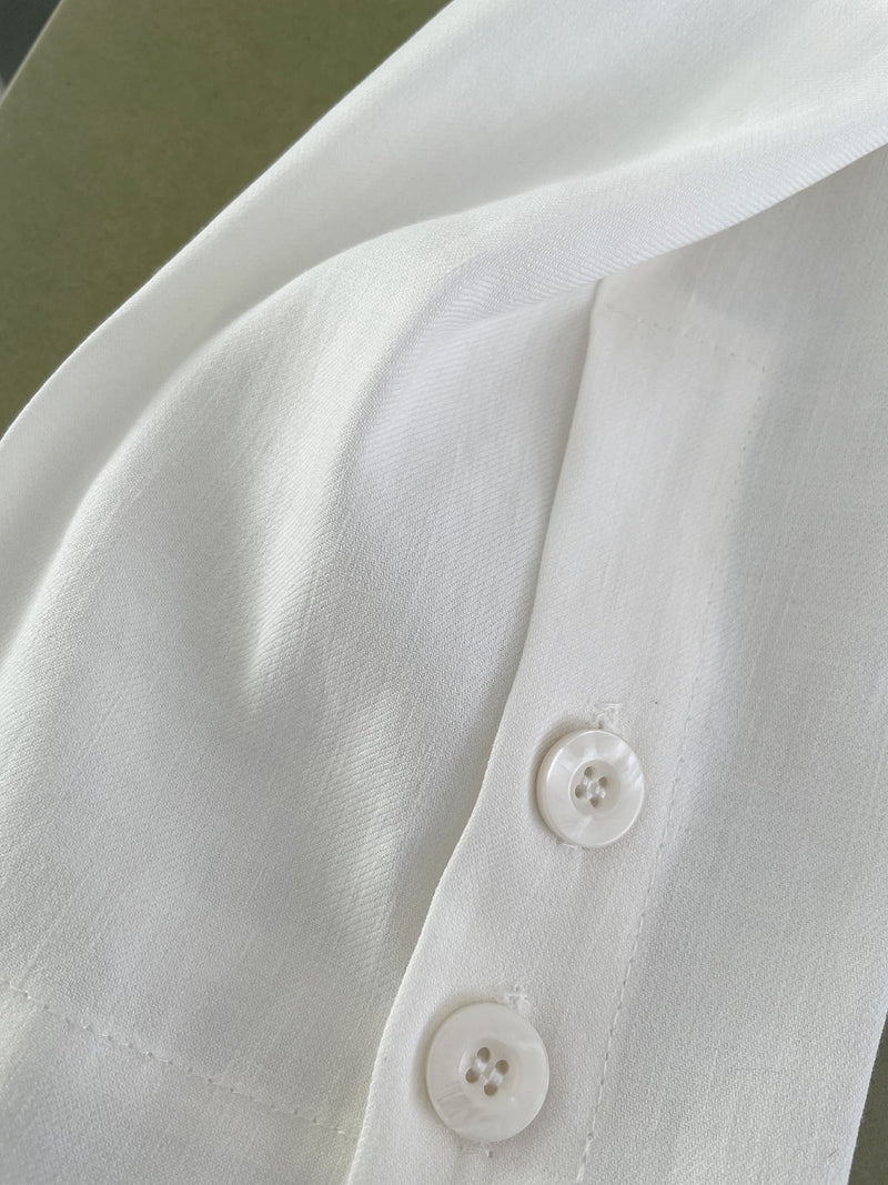 Ronna Nice white linen Joy jacket two front pockets 100% linen
